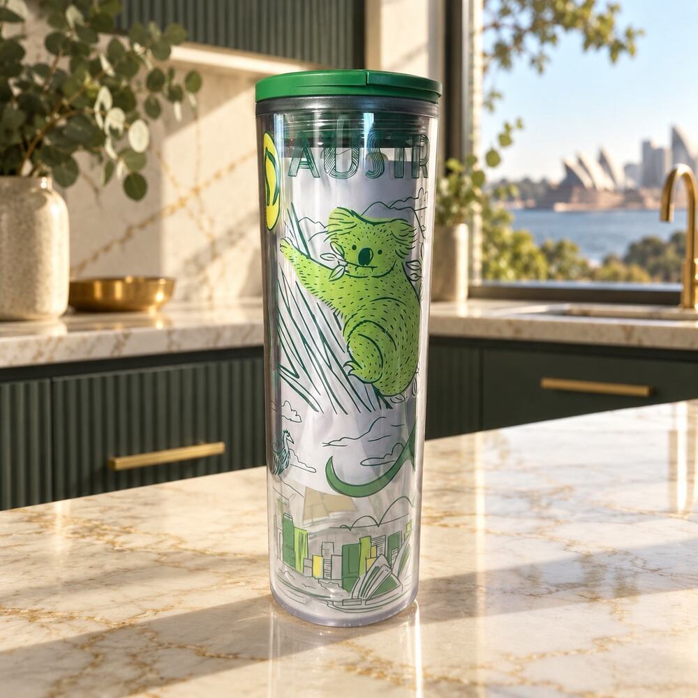 Starbucks - AUSTRALIA - BEEN THERE 16oz Plastic Tumbler NWT